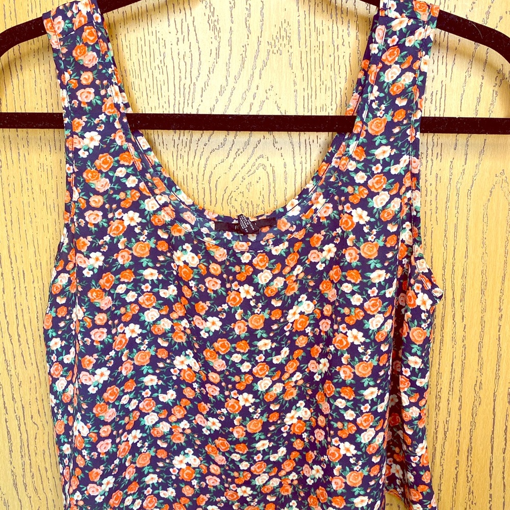 Floral Forever 21 Crop Tank